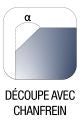 Découpe avec chanfrein Découpe avec chanfrein