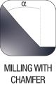 Milling with chamfer Milling with chamfer