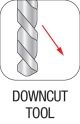 Downcut tool